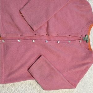 Geneva Pink cashmere cardigan Women's Sweater